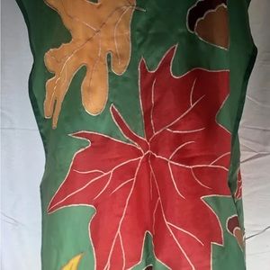 Fall Theme Leaves & Acorns Nylon Stitched Outdoor Flag Banner 44”X28”